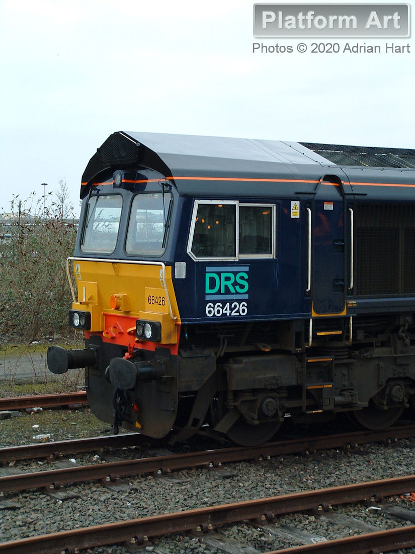 Direct Rail Services Class 66 locomotive 66426 was a rare visitor to York on 15th February 2008.
